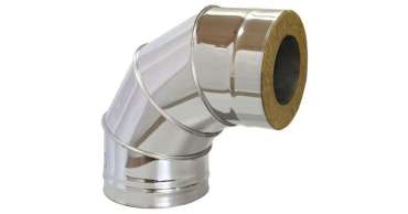 Сэндвич-колено Нерж+Нерж (AISI 430/0,8мм) 90* 4 секции купить в Слониме