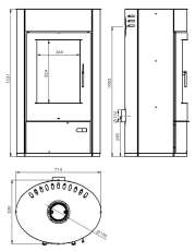 Купить печь-камин Дунай АОТВ -9.03 в Слониме в Слониме