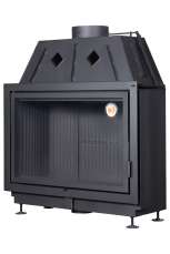 Каминная топка Экокамин Альфа 1000 B подовая черный шамот Амазонка бай фото в Слониме