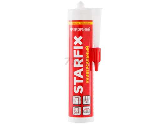 Герметик универсальный STARFIX прозрачный в Слониме