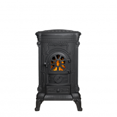 Чугунная ПЕЧЬ-КАМИН Везувий А-07 Антрацит в Слониме