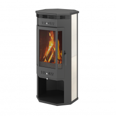 Печь-Камин ASTON 11кВт (180 м3) угловой в Слониме