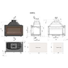 Каминная топка Fireway Sofia левая/правая в Слониме