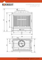 Каминная топка EVEREST U10 в Слониме