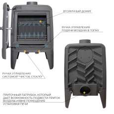 Печь-камин EVEREST М7 в Слониме