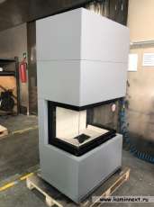 Камин Родос 800 СЛОНОВАЯ КОСТЬ шамот черный в Слониме