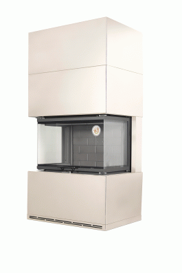 Камин Родос 800 СЛОНОВАЯ КОСТЬ шамот черный в Слониме