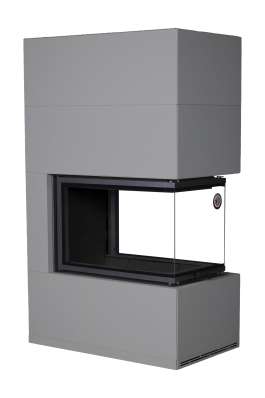 Камин Родос 900 ГРАФИТ, шамот черный в Слониме