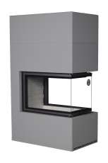 Камин Родос 900 ГРАФИТ, шамот белый в Слониме