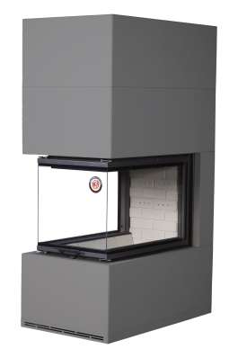 Камин Родос 900 ГРАФИТ, шамот белый в Слониме