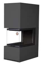 Камин Родос 900 ЧЕРНЫЙ, шамот черный в Слониме