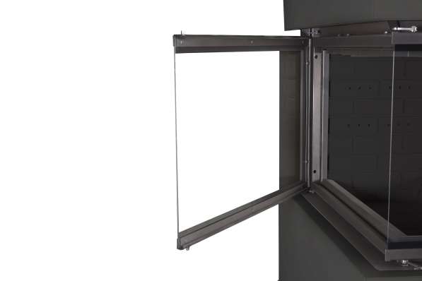 Камин Родос 900 ЧЕРНЫЙ, шамот черный в Слониме