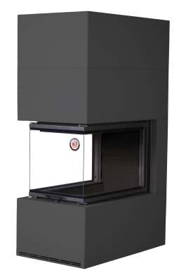 Камин Родос 900 ЧЕРНЫЙ, шамот черный в Слониме