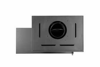 Камин МАДРИД на дровнике Гигант справа черный\белый шамот в Слониме