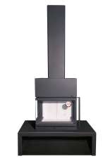 Камин МАДРИД на дровнике Гигант центральный черный\белый шамот в Слониме