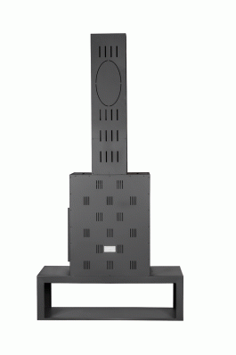 Камин МАДРИД на дровнике Гигант центральный черный\белый шамот в Слониме