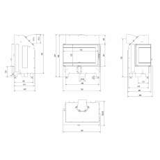 Каминная топка ILDNORD MALMO в Слониме