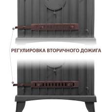 Печь-камин Везувий KZ-14Р Антрацит в Слониме