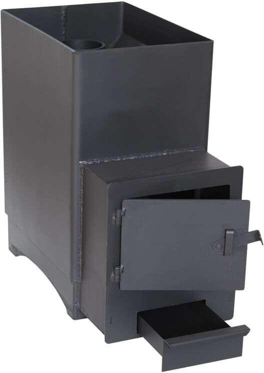 Печь банная Копеечка с выносной топкой фото Печь банная Копеечка с выносной топкой стальная купить в Слониме