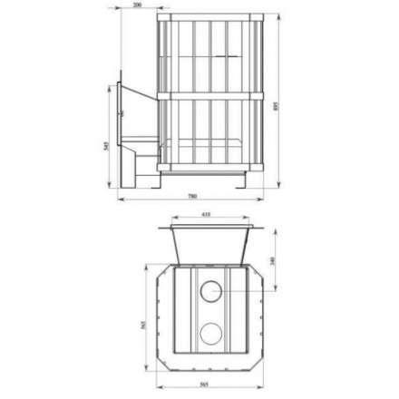 Печь банная Катунь со стеклом в Слониме
