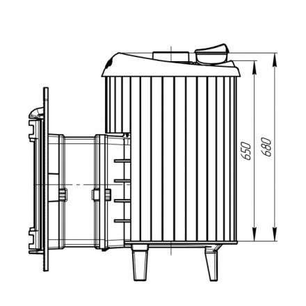 Банная печь ProMetall Атмосфера ламели Жадеит в Слониме