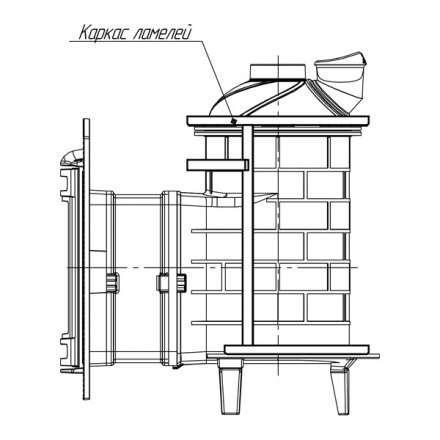 Банная печь ProMetall Атмосфера ламели Окаменевшее дерево в Слониме