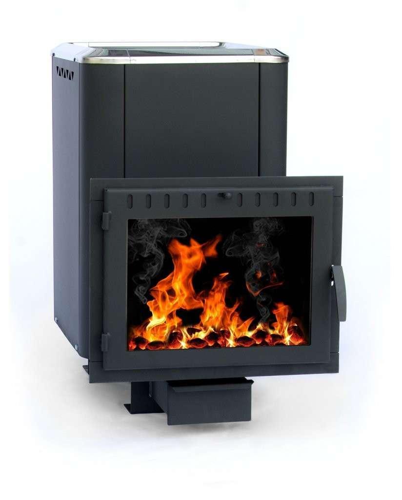 Печь банная Сибирь-18 (панорамное стекло, конвекционная) Амазонка бай фото в Слониме