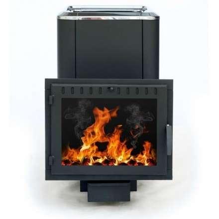 Печь банная Сибирь-18 (панорамное стекло, конвекционная) в Слониме