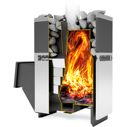 Печь для бани Теплодар Русь-18 ЛНЗП Профи в Слониме