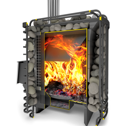 Печь для бани Теплодар Сибирский Утес-20 ЛП Профи в Слониме