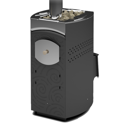 Печь для бани Теплодар Домна-20 ЛК Панорама в Слониме