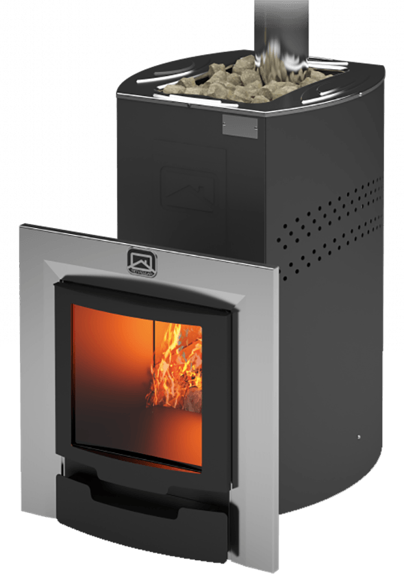 Печь для бани Теплодар Домна-20 ЛК Панорама Амазонка бай фото в Слониме