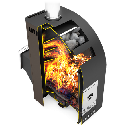 Печь для бани Теплодар Лагуна-12 ТК в Слониме