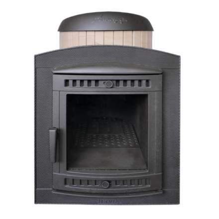 Банная печь ProMetall Атмосфера Про Ламели Окаменевшее дерево перенесённый рисунок Амазонка бай фото в Слониме