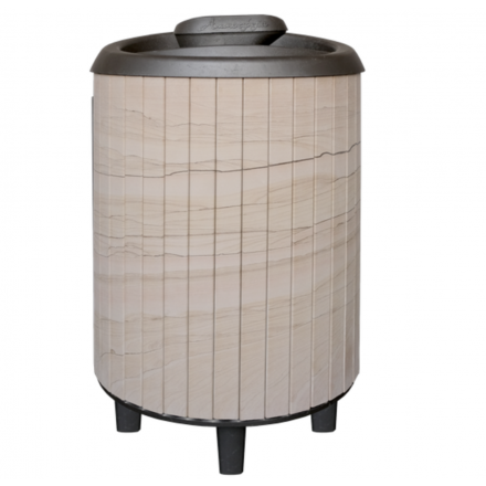 Банная печь ProMetall Атмосфера Про Ламели Окаменевшее дерево перенесённый рисунок в Слониме