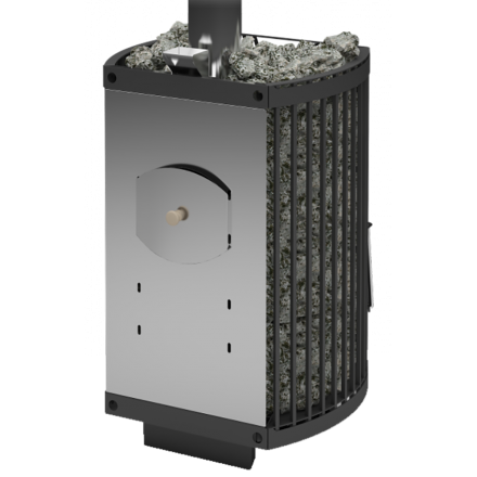 Печь для бани Теплодар Домна-Сетка 20 ЛК Панорама в Слониме