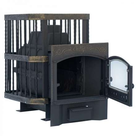 Печь банная Сибирь-24 с каминной дверцей в Слониме