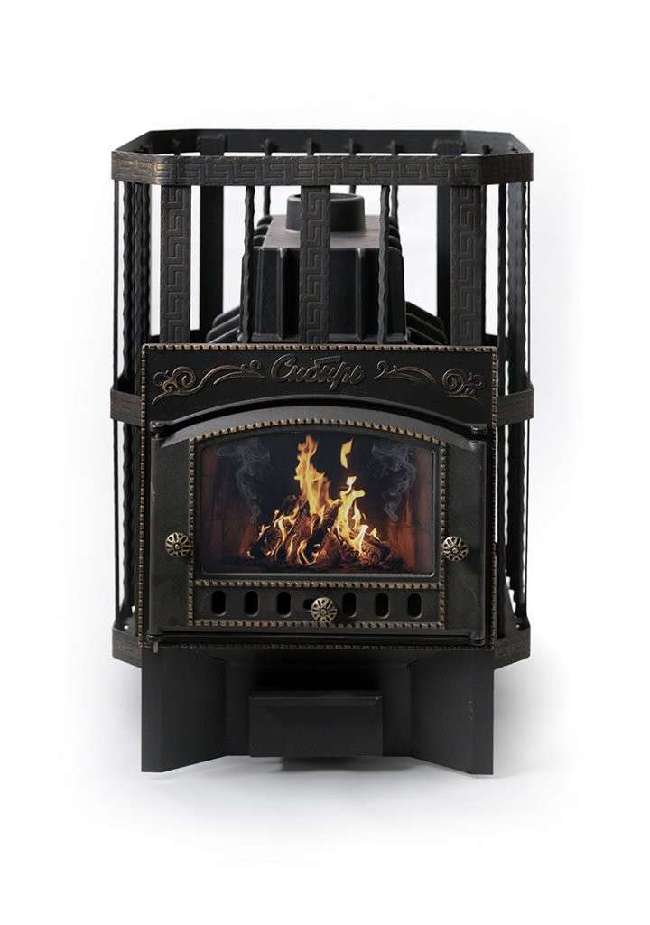 Печь банная Сибирь-24 с каминной дверцей Амазонка бай фото в Слониме