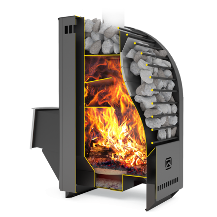 Печь для бани Теплодар Каскад-12Т Панорама в Слониме
