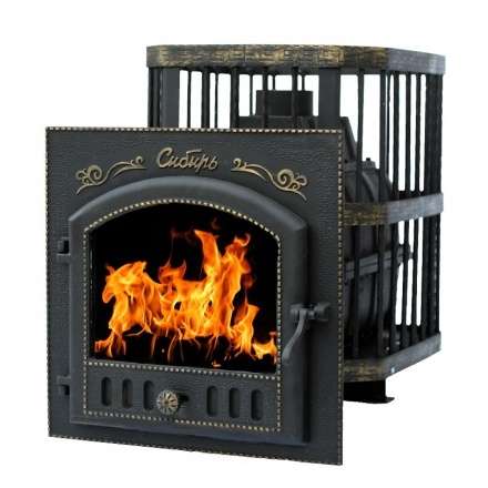 Печь банная Сибирь-24 с каминной дверцей Сибирь Амазонка бай фото в Слониме