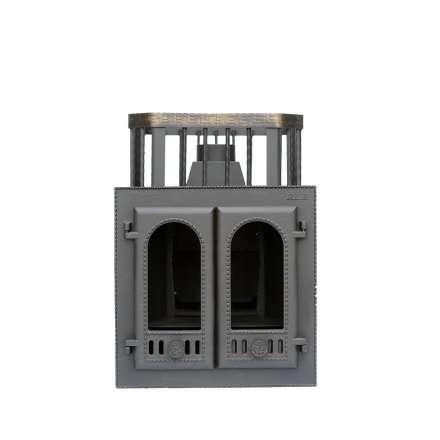 Печь банная Сибирь-24 с двухстворчатой каминной дверцей в Слониме