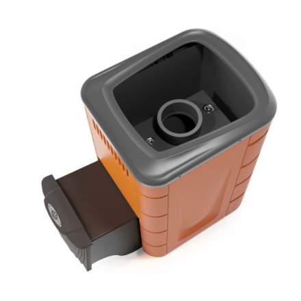 Печь для бани Термофор Каронада Мини Heavy Metal ДА терракота Амазонка бай фото в Слониме