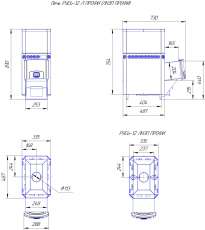 Печь для бани Теплодар Русь 12 Л Профи в Слониме