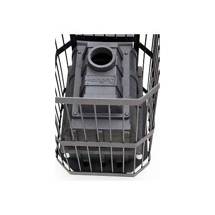 Печь банная Сибирь-24 (панорамное стекло, сетка квадрат) в Слониме