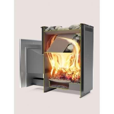 Печь для бани Теплодар СИБИРЬ-30 ЛНЗП Профи Панорама в Слониме