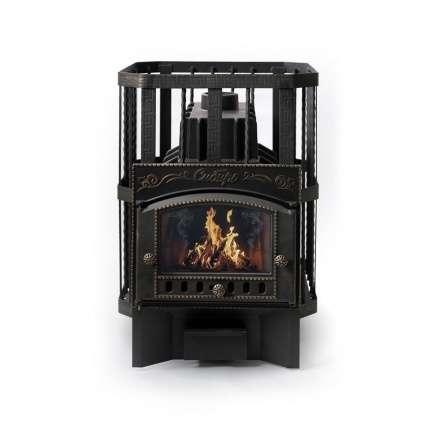 Печь банная Сибирь-32 с каминной дверцей Амазонка бай Фото в Слониме