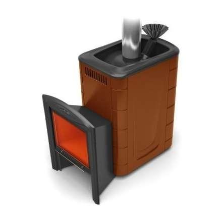 Печь для бани Термофор Гейзер 2014 Inox Витра ЗК терракота купить в Слониме