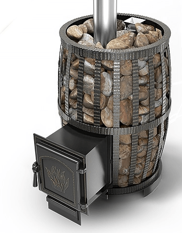 Печь для бани Везувий Легенда Русский Пар Ковка 24 (271) в Слониме