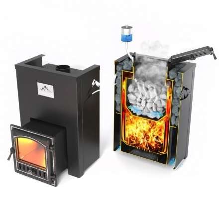 Печь для бани Везувий Эверест Inox 25 (205) под облицовку в Слониме