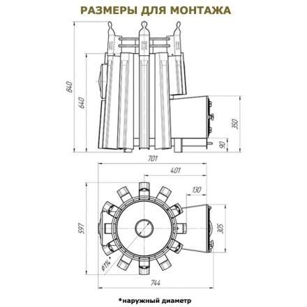 Печь для бани Добросталь Екатерина Великая в Слониме